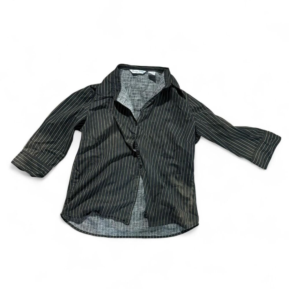 Quizz Petite Women's Black and Grey Blouse